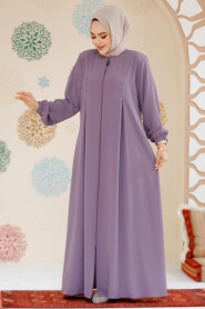 Modest Lila Plus Size Abaya 45282LILA - 3