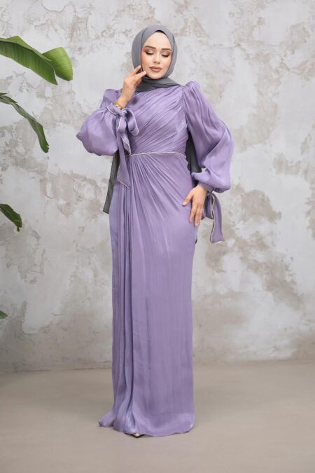 Modest Lila Plus Size Evening Dress 50193LILA - NEVA STYLE