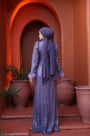 Modest Lila Prom Dress 50861LILA - 6