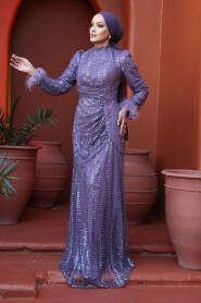 Modest Lila Prom Dress 50861LILA - 5