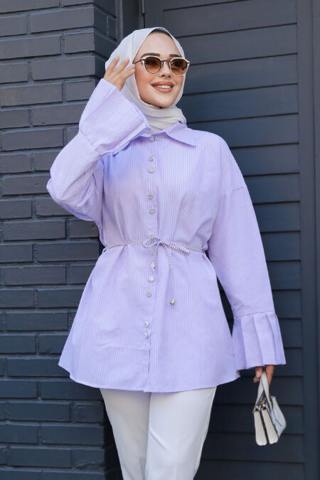 Modest Lila Top 12056LILA - NEVA STYLE