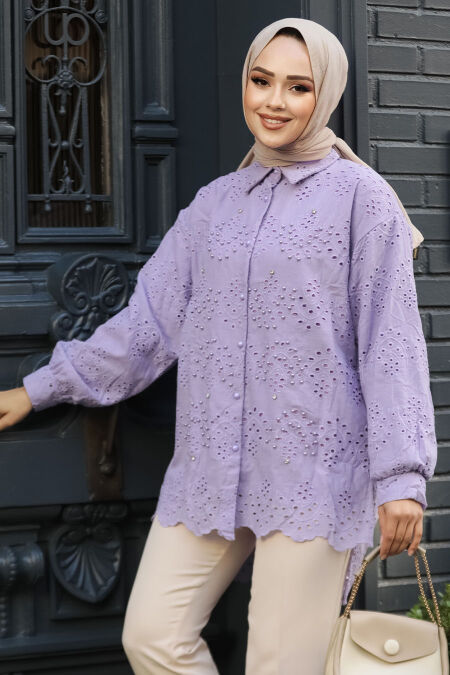 Modest Lila Tunic 13512LILA - NEVA STYLE