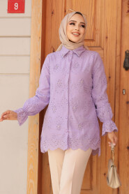 Modest Lila Tunic 13991LILA - 3