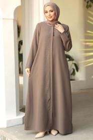 Modest Mink Abaya For Women 26331V - 3