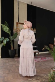 Modest Mink Bridesmaid Dress 52981V - 4