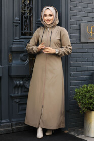 Modest Mink Coat 62091V - 2