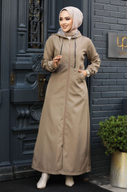 Modest Mink Coat 62091V - 1