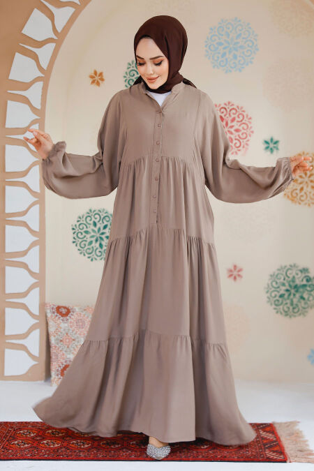 Modest Mink Dress For Women 20612V - NEVA STYLE