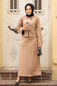 Modest Mink Dual Skirted Suit 50941V - 2