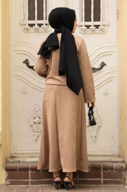 Modest Mink Dual Skirted Suit 50941V - 3