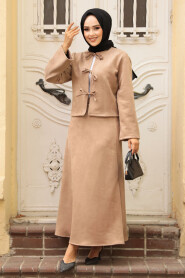 Modest Mink Dual Skirted Suit 50941V - 1