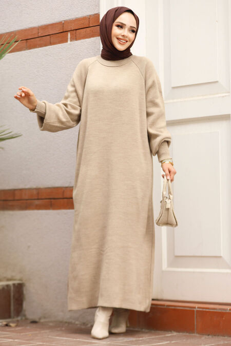 Modest Mink Knitwear Dress 30141V - NEVA STYLE