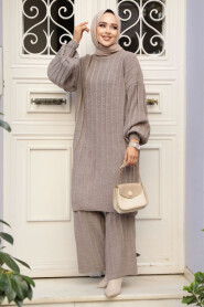 Modest Mink Knitwear Dual Suit 50631V - 2