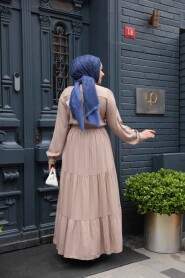 Modest Mink Long Dress 22042V - 3