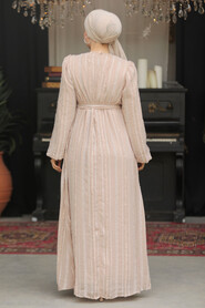 Modest Mink Long Dress 23261V - 3