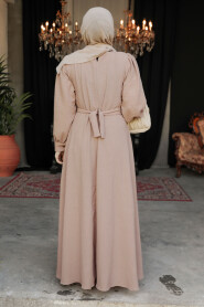 Modest Mink Long Dress 3034V - 4