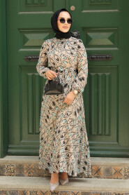 Modest Mink Long Dress 34464V - 3