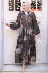 Modest Mink Long Dress 52943V 