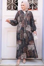 Modest Mink Long Dress 52943V - 2