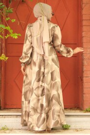 Modest Mink Long Sleeve Dress 23424V - 3