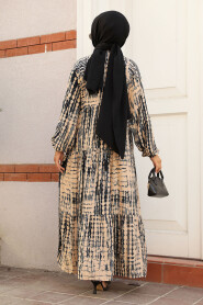 Modest Mink Long Sleeve Dress 23584V - 3