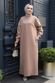 Modest Mink Long Sleeve Dress 23641V - 1