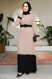 Modest Mink Long Sleeve Maxi Dress 51954V - 1