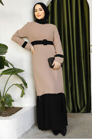 Modest Mink Long Sleeve Maxi Dress 51954V - 3