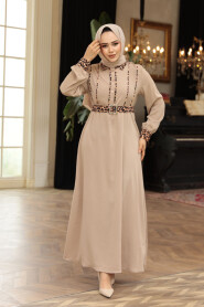 Modest Mink Maxi Dress 10246V 
