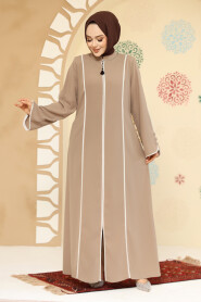 Modest Mink Plus Size Abaya 45300V - 2