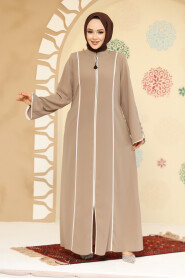 Modest Mink Plus Size Abaya 45300V - 3