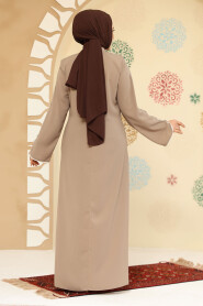 Modest Mink Plus Size Abaya 45300V - 4