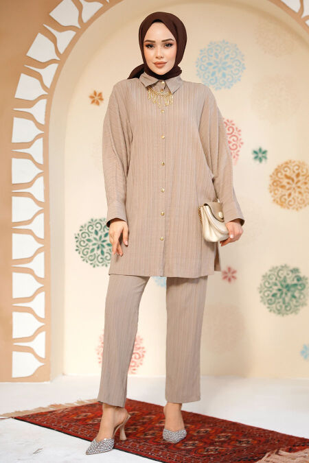 Modest Mink Plus Size Dual Suit 2817V - NEVA STYLE