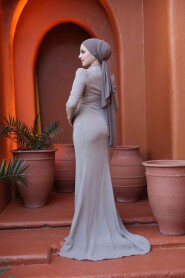 Modest Mink Prom Dress 4964V - 4