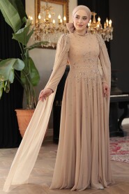 Modest Mink Prom Dress 51171V - 3