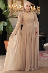 Modest Mink Prom Dress 51171V - 1