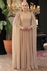 Modest Mink Prom Dress 51171V - 4