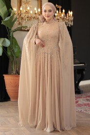 Modest Mink Prom Dress 51171V - 5