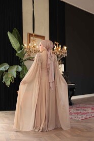 Modest Mink Prom Dress 51171V - 7