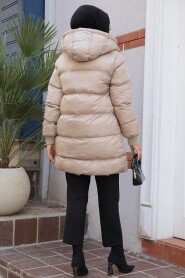 Modest Mink Puffer Coat 80191V - 4