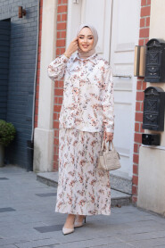 Modest Mink Skirted Dual Suit 13027V - 4