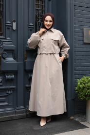 Modest Mink Skirted Dual Suit 4458V - 2