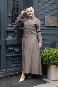 Modest Mink Skirted Dual Suit 44723V - 2
