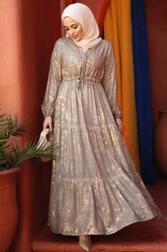 Modest Mink Summer Dress 23281V - 2