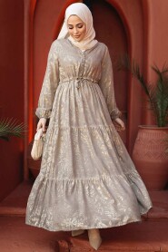 Modest Mink Summer Dress 23281V - 1