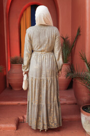 Modest Mink Summer Dress 23281V - 4