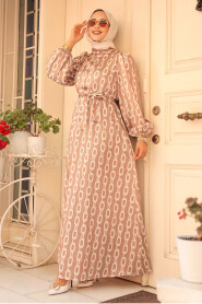 Modest Mink Summer Dress 23422V - 2