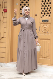 Modest Mink Summer Dress 239202V - 3