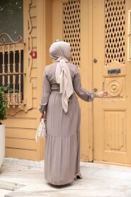 Modest Mink Summer Dress 239202V - 4