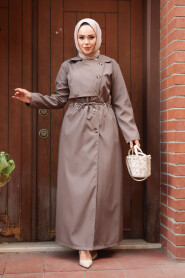 Modest Mink Trench Coat 684V - 2
